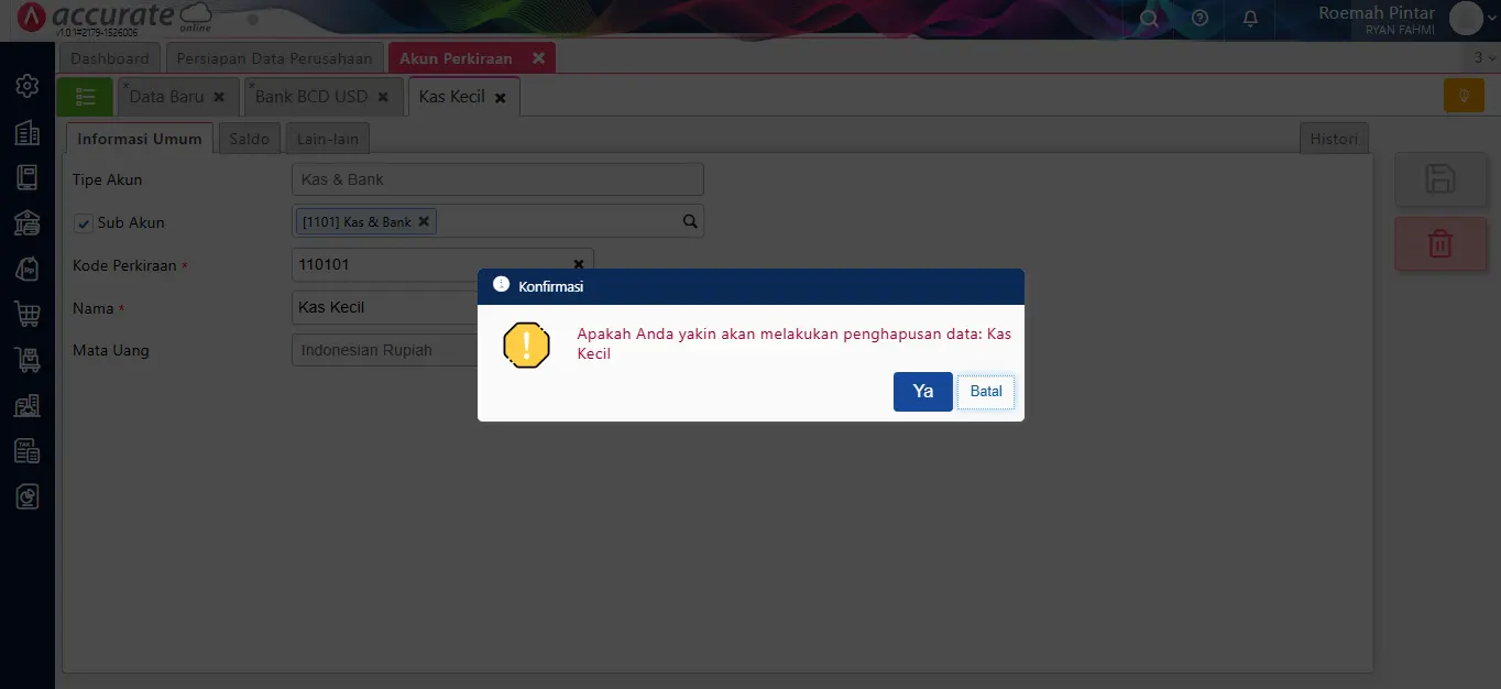 help.accurate.id Membuat dan Mengelola Akun Perkiraan 08